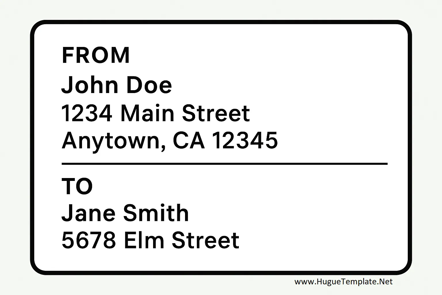 Address Label Template Word