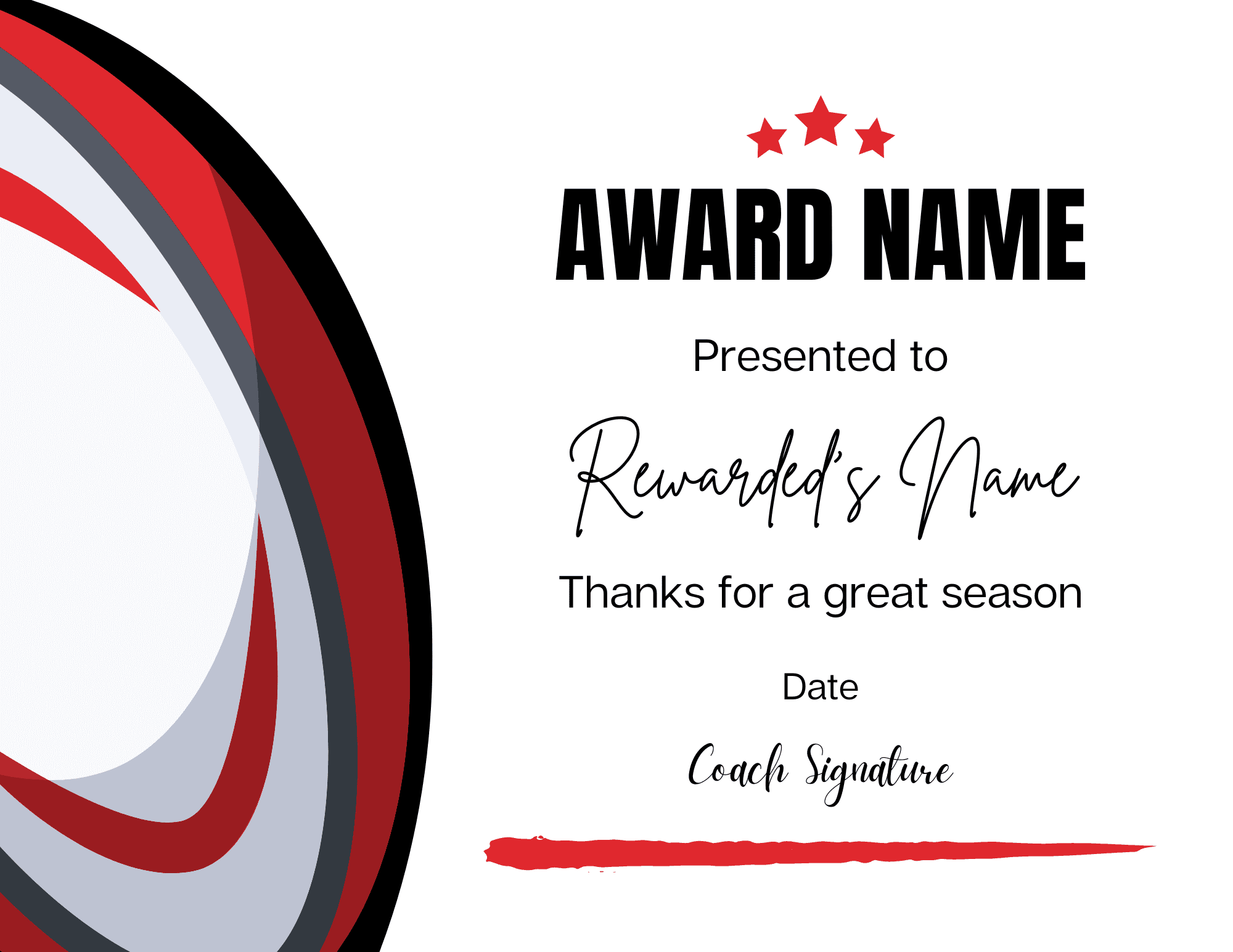 Award Certificate Template