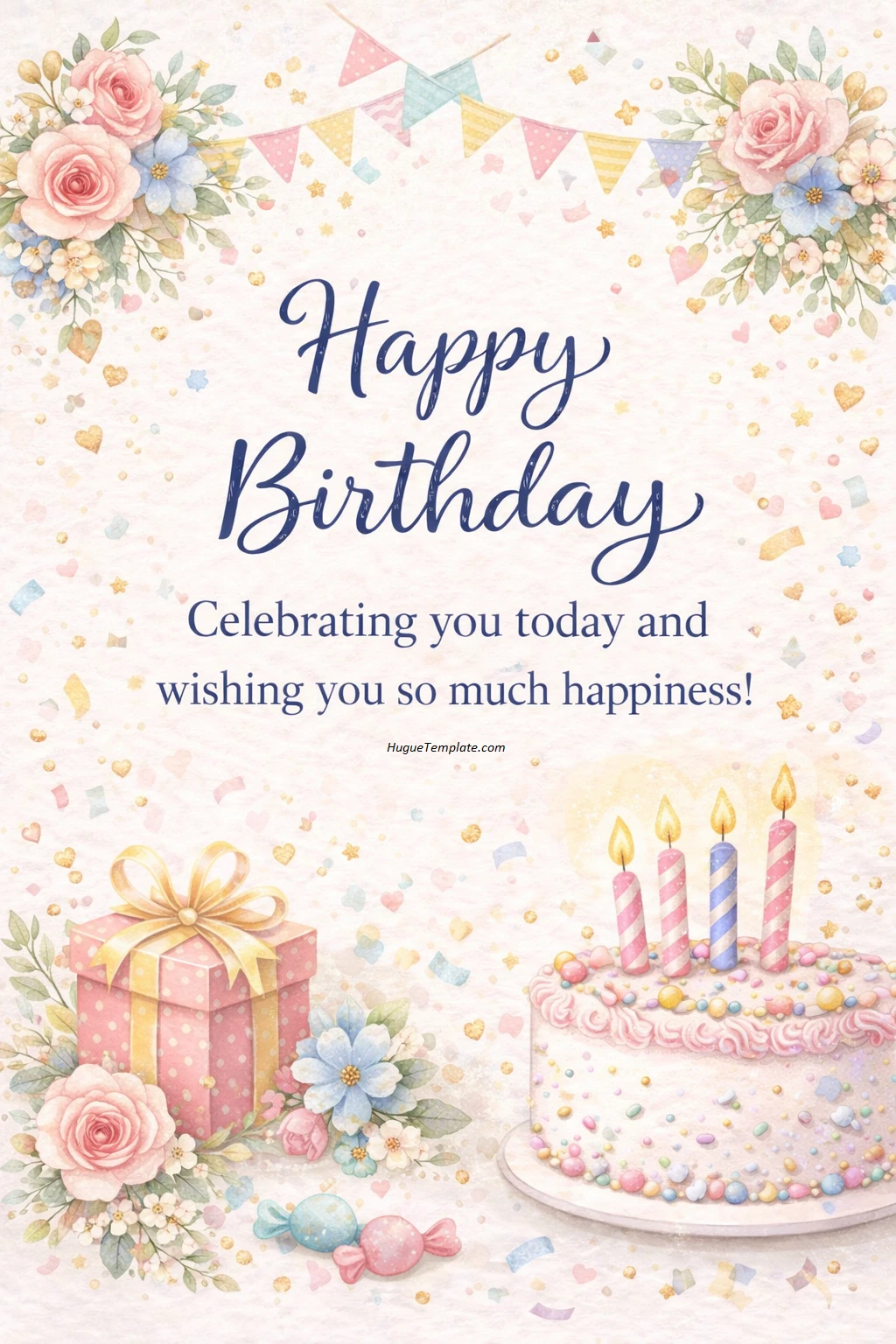 Birthday Greeting Card Template