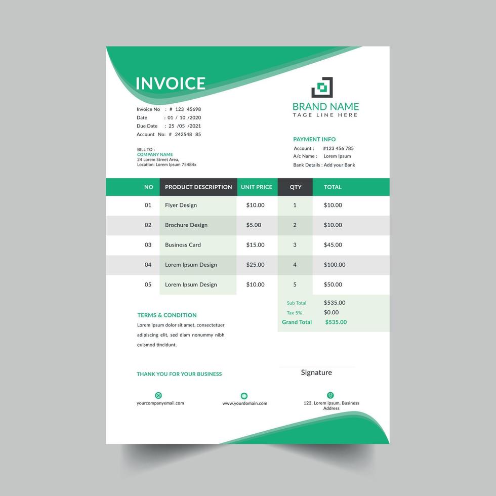 Business Invoice Template
