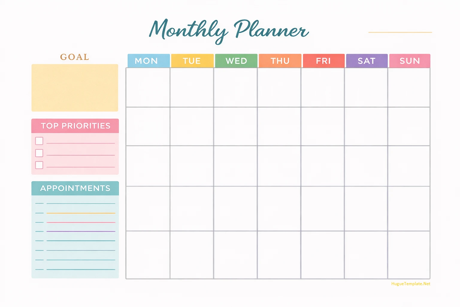 Calendar Planning Template Simple Blank Calendar Planning Template