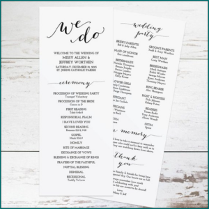 Ceremony Program Template (Word)