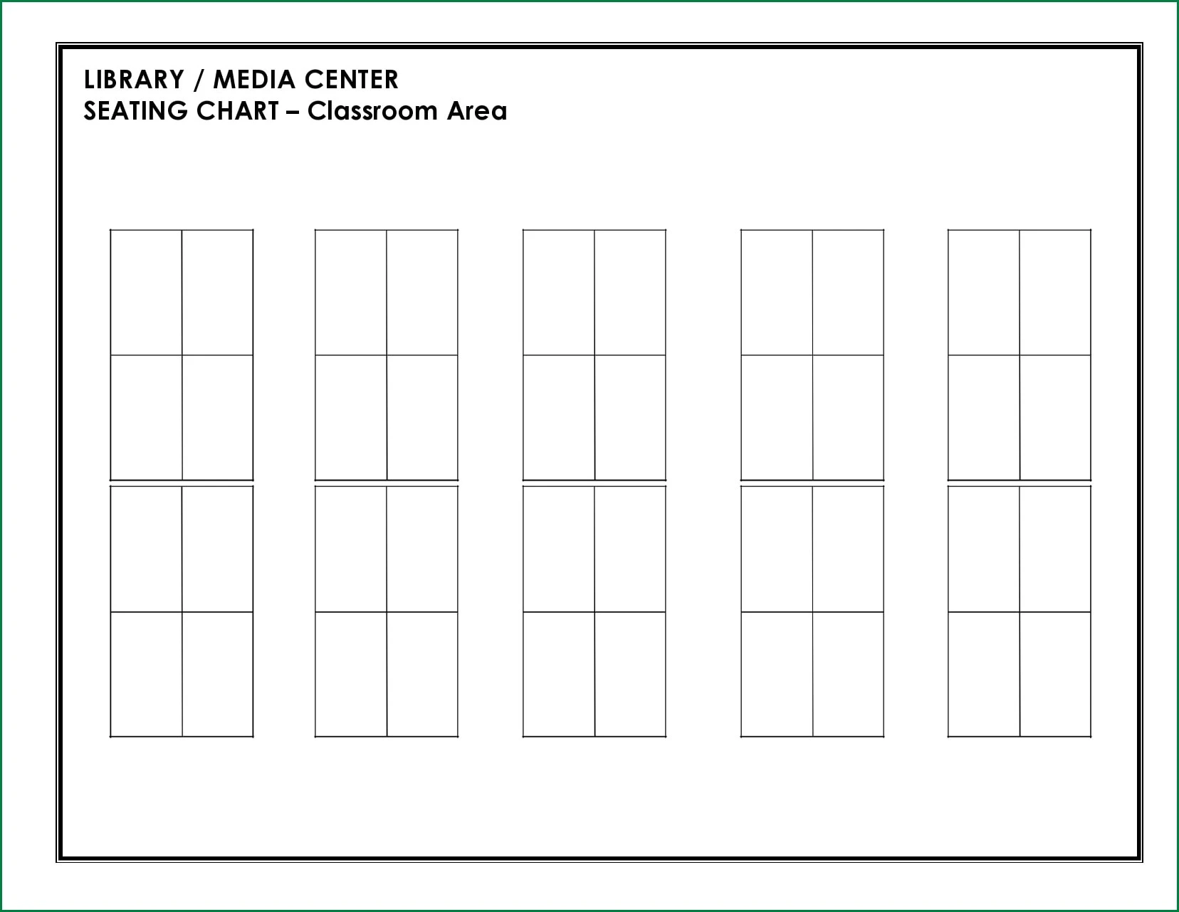 Classroom Seating Chart Template