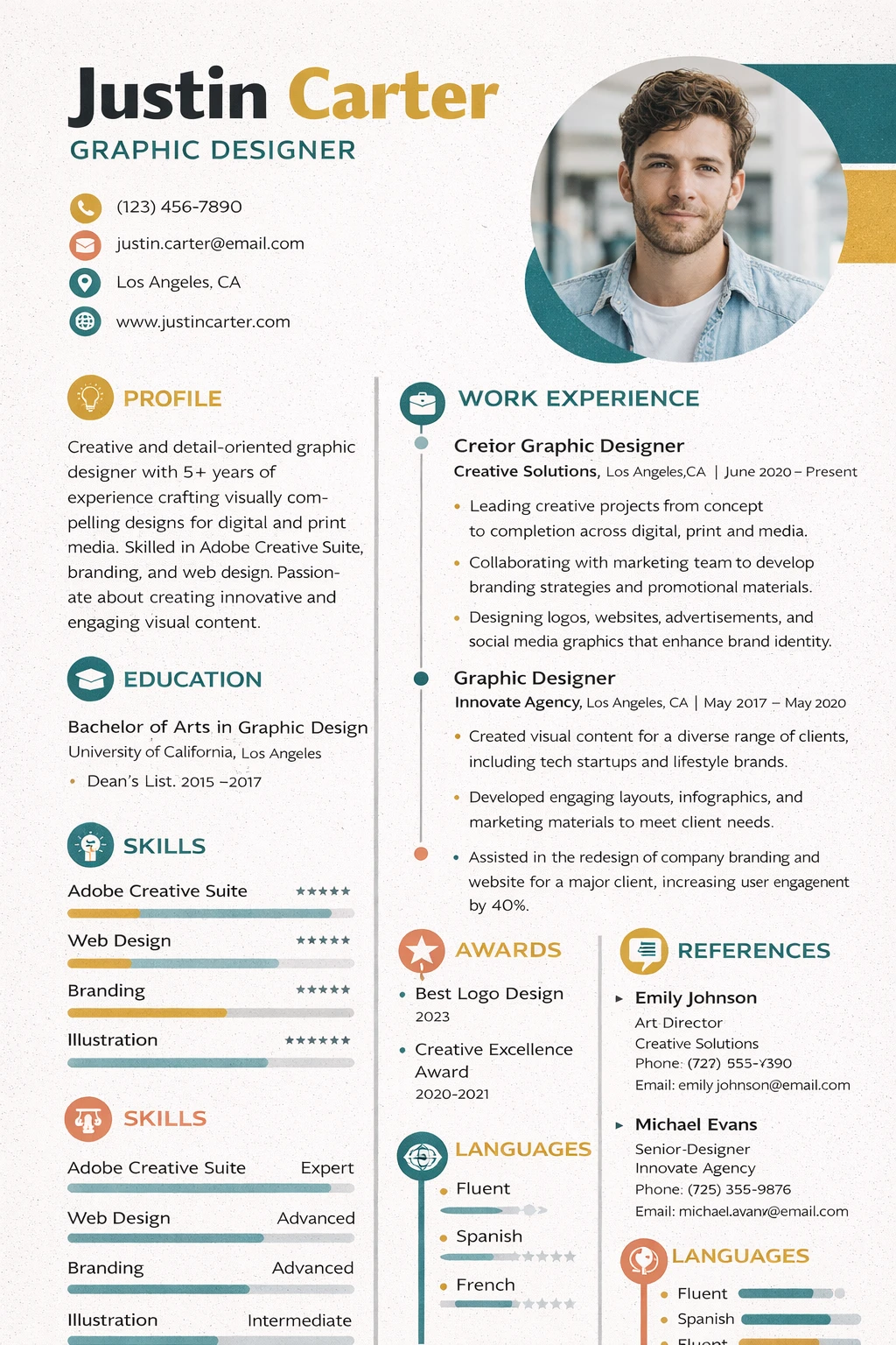 Creative Resume Template Word