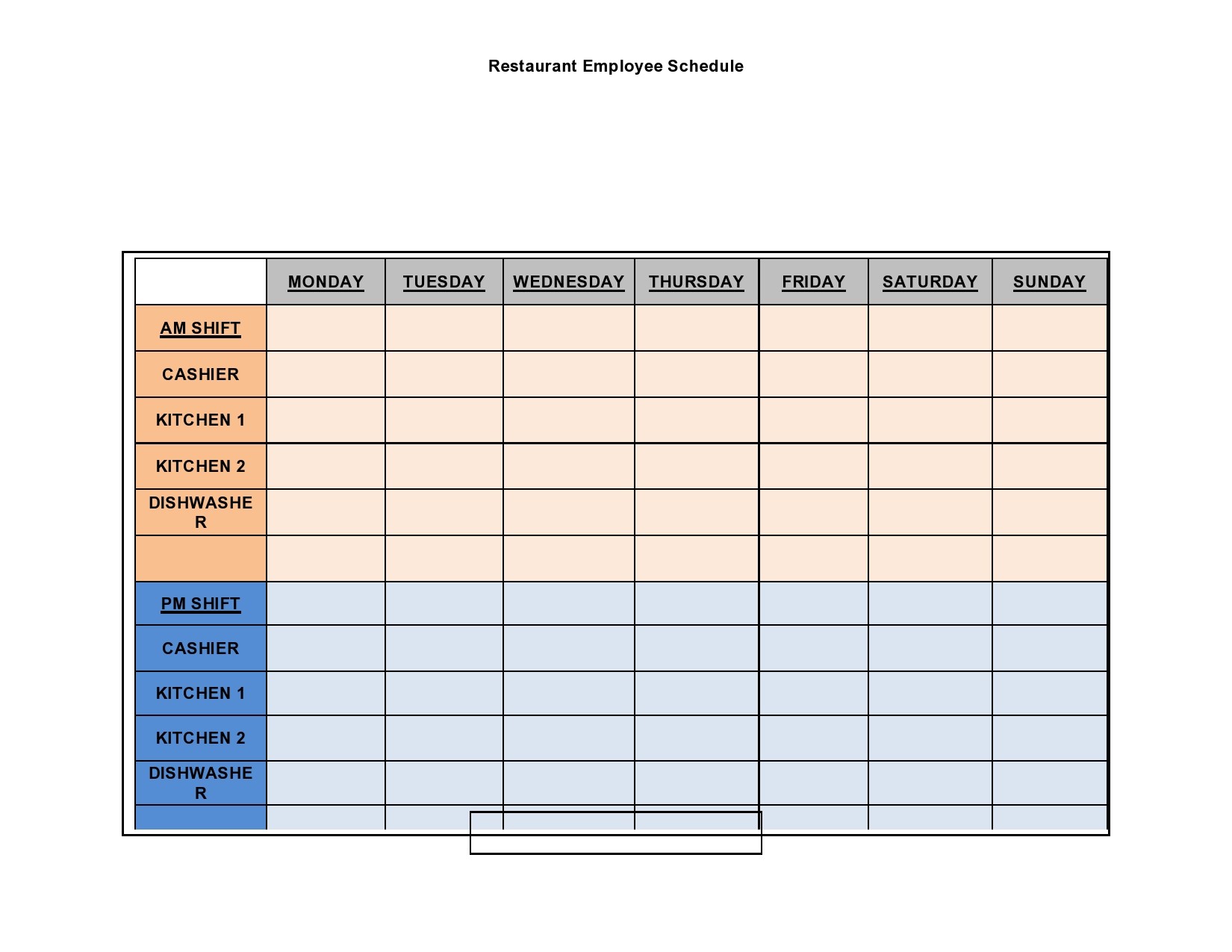 Employee Shift Schedule Template Sample Employee Shift Schedule Template Sample