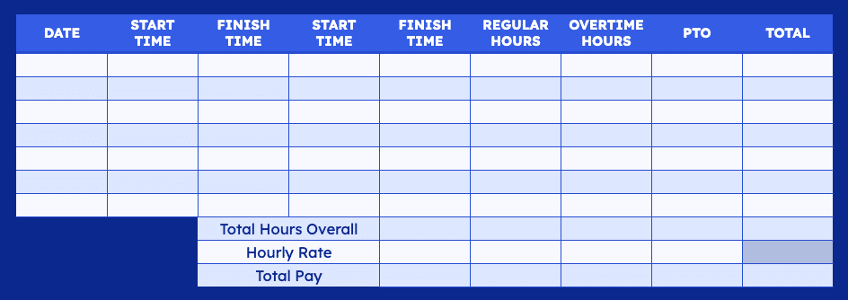 Employee Time Tracking Template