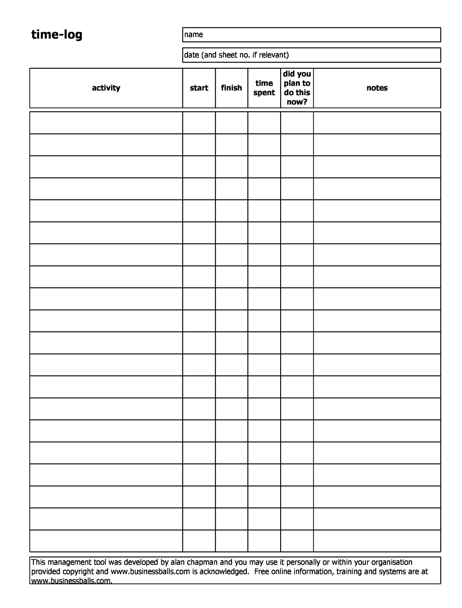 Employee Time Tracking Template