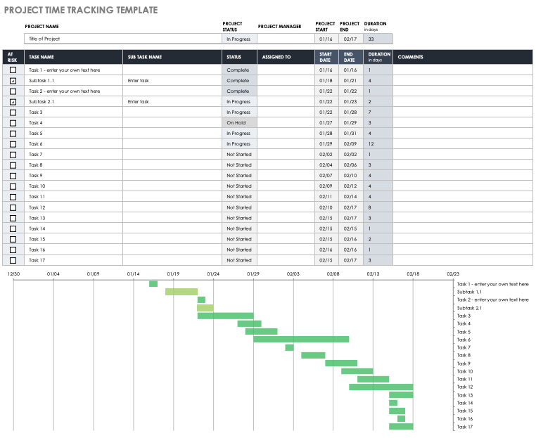 Employee Time Tracking Template