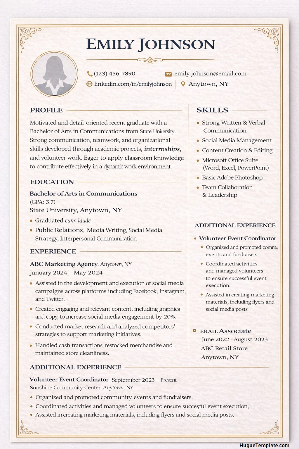 Entry level Resume Template Entry level Resume Template Word