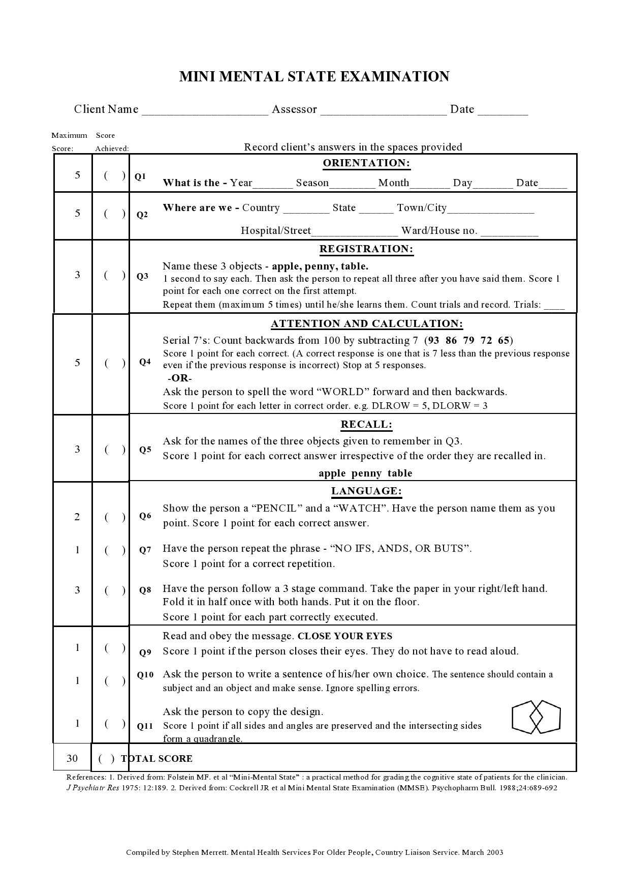 Example Mental Status Exam Template Example Mental Status Exam Template