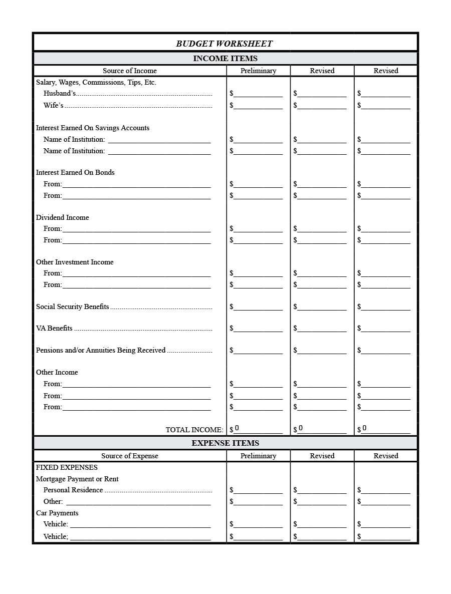 Example Money Management Worksheet Template Example Money Management Worksheet Template