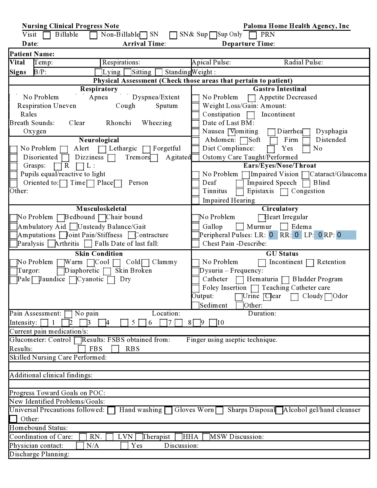 Example Nursing Notes Template Example Nursing Notes Template