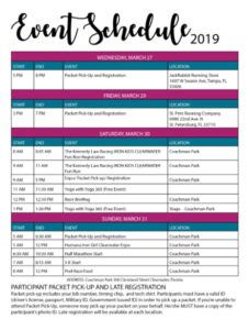 Five-Day Event Schedule Template