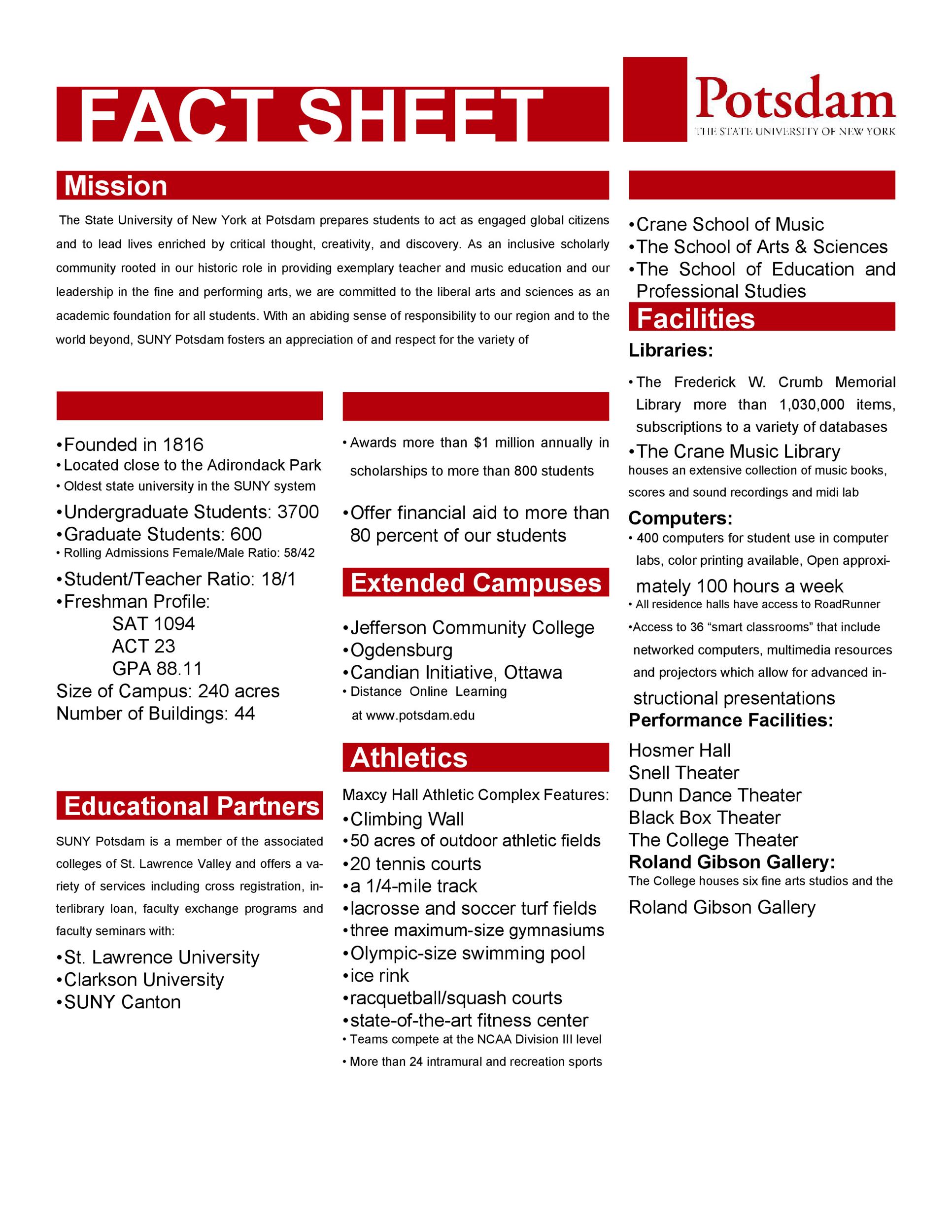 Fact Sheet Template Sample