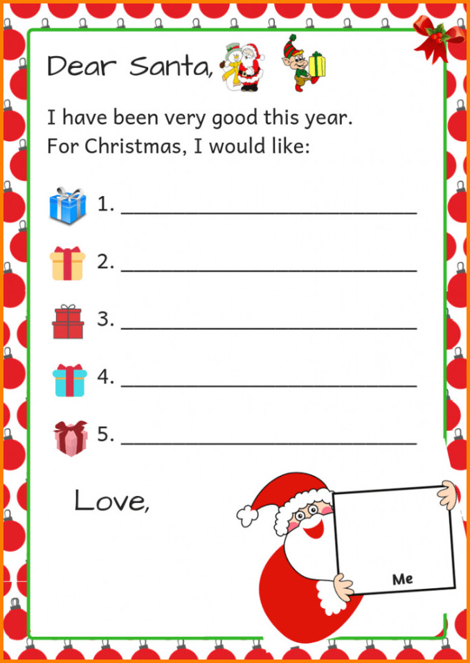 Father Christmas Letter Template Sample Father Christmas Letter Template Sample