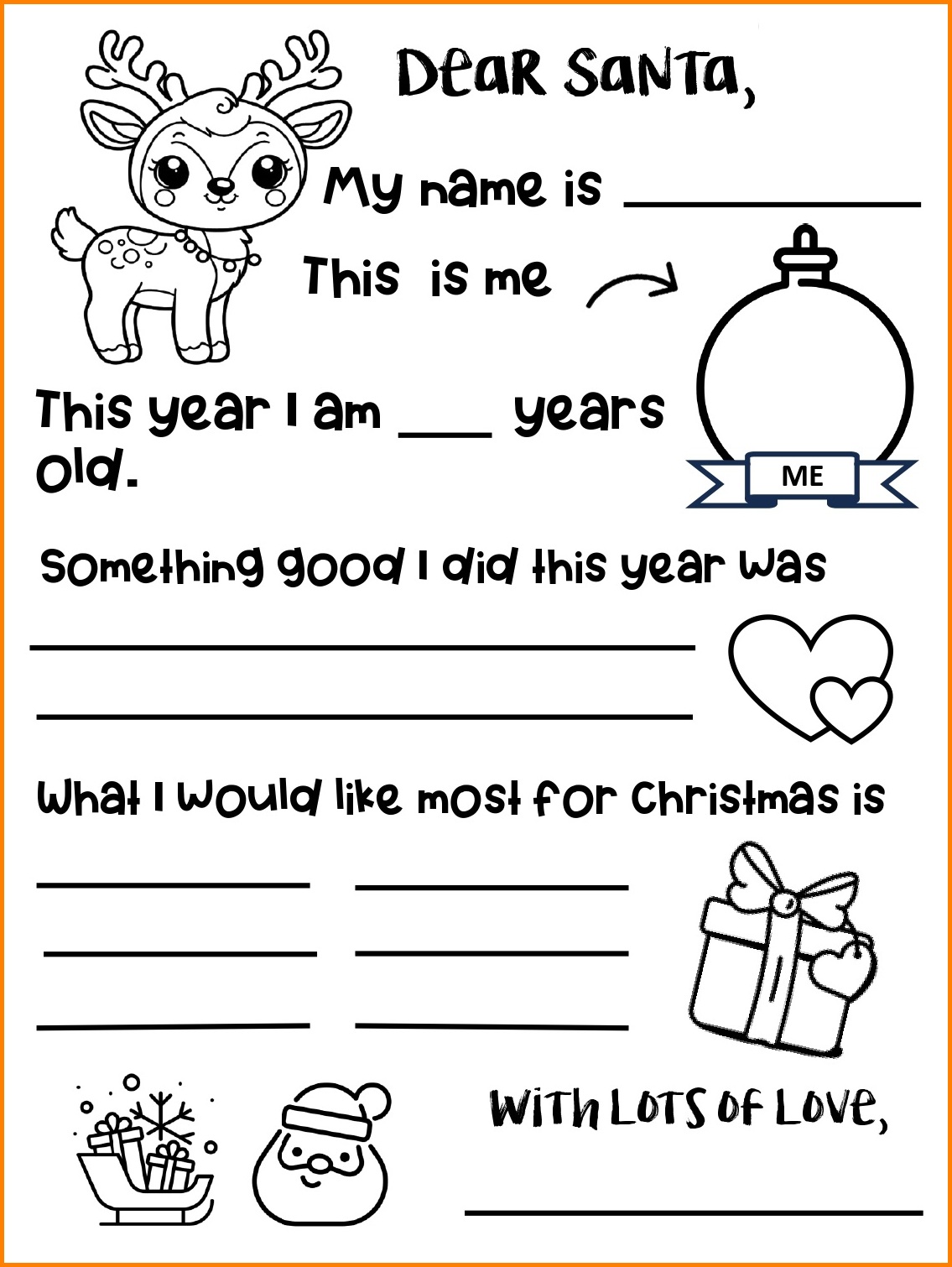 Father Christmas Letter Template Father Christmas Letter Template