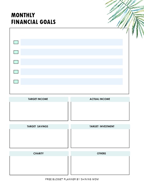 Financial Budget Template
