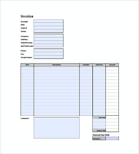 Generic Invoice Template