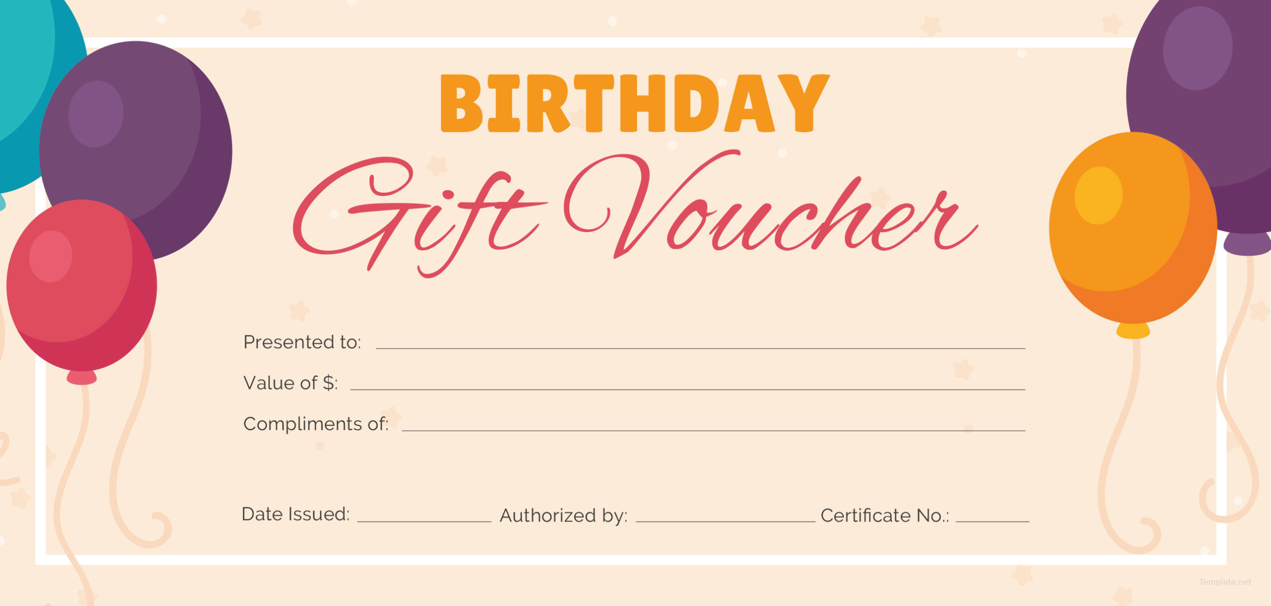 Gift Voucher Template