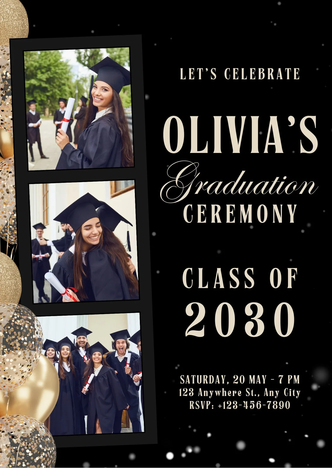 Graduation Party Invitation Template