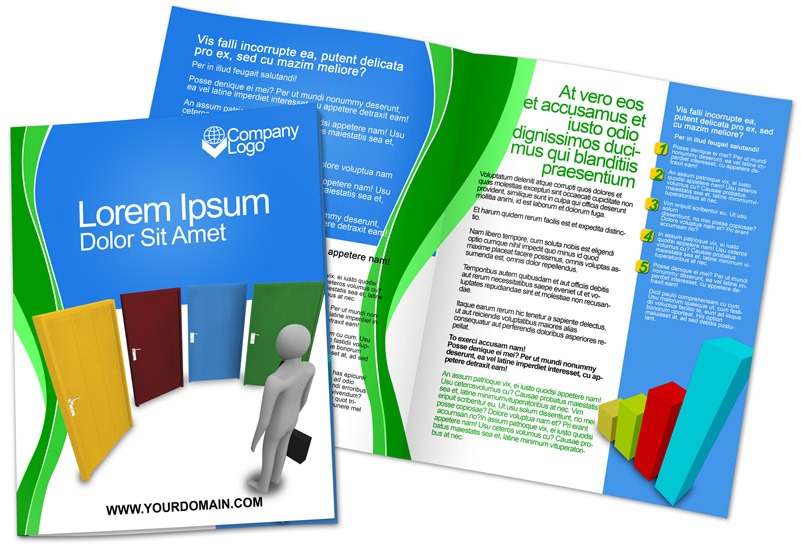 Half Fold Brochure Template