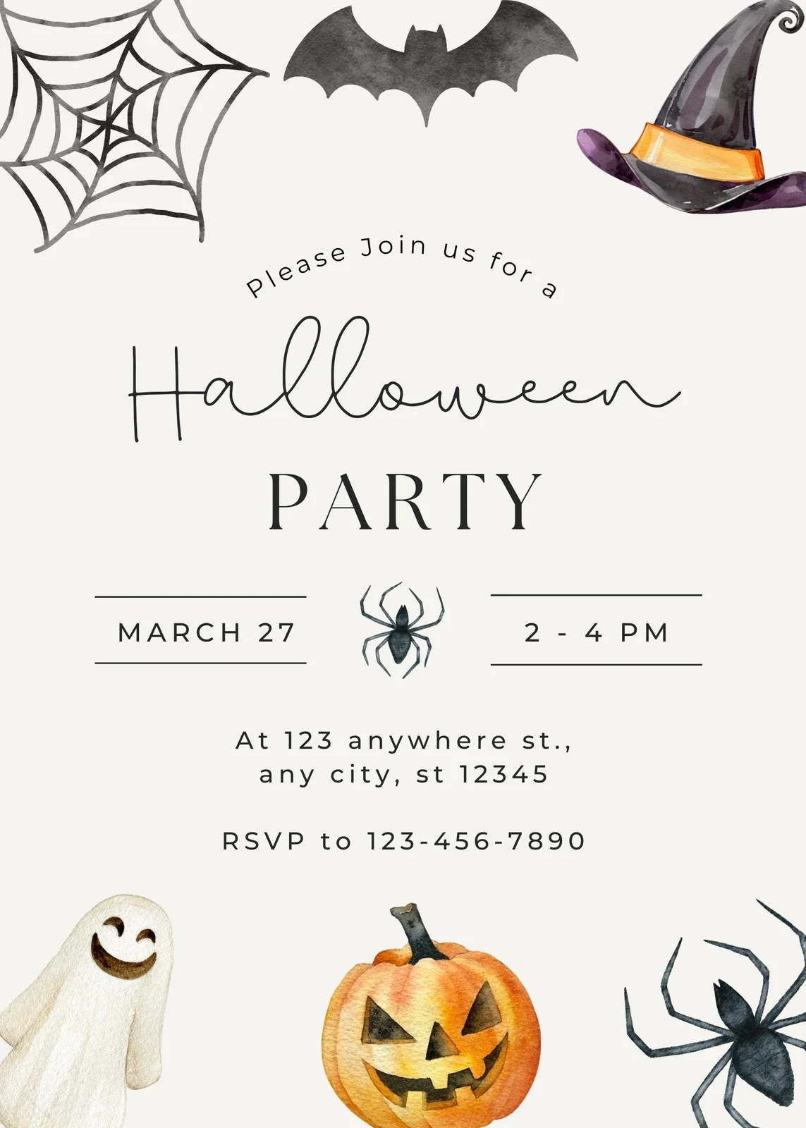 Halloween Party Invitation Template Halloween Party Invitation Template