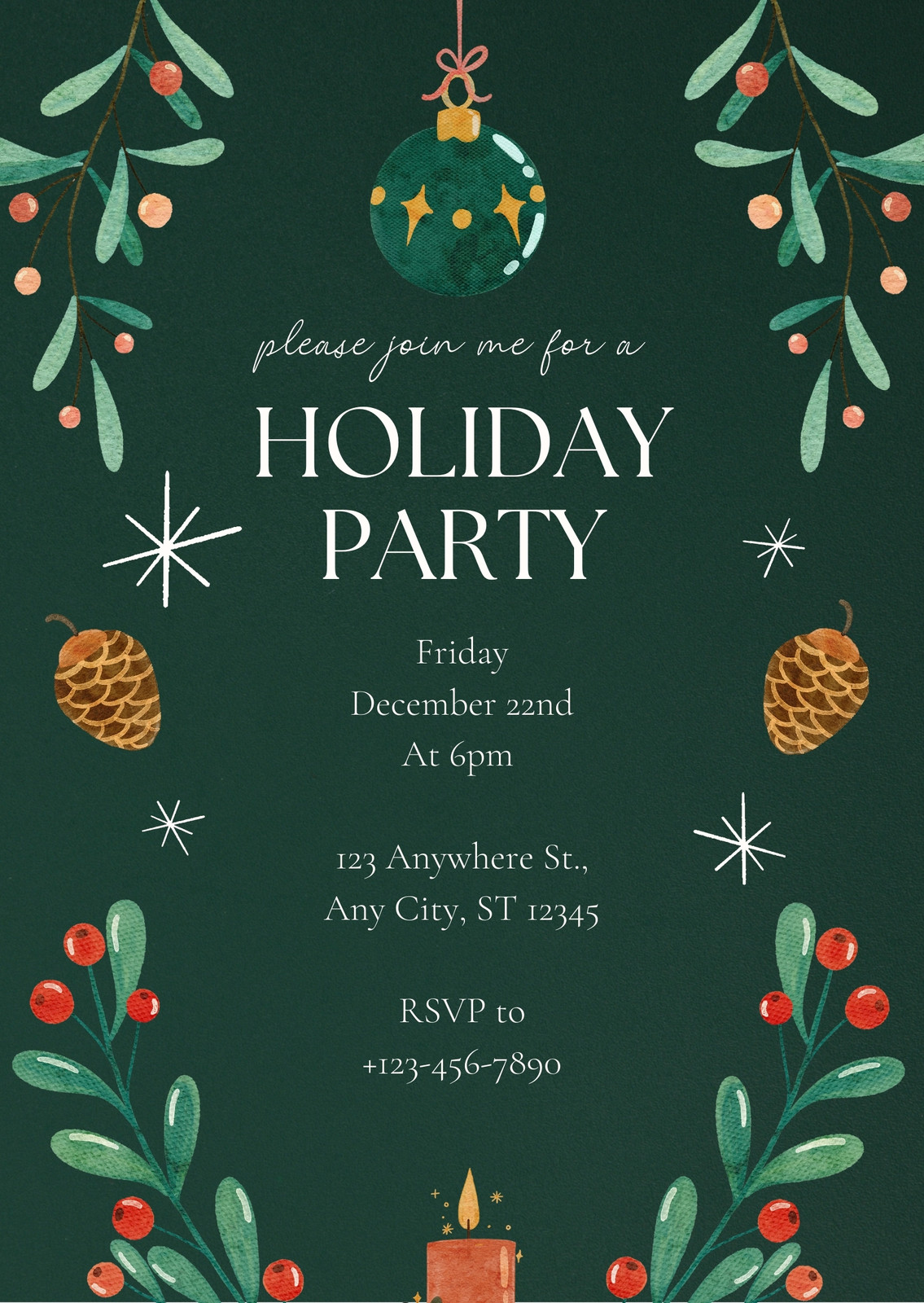 Holiday Party Invitation Template Holiday Party Invitation Template