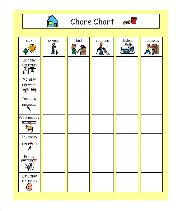 Kids Schedule Template