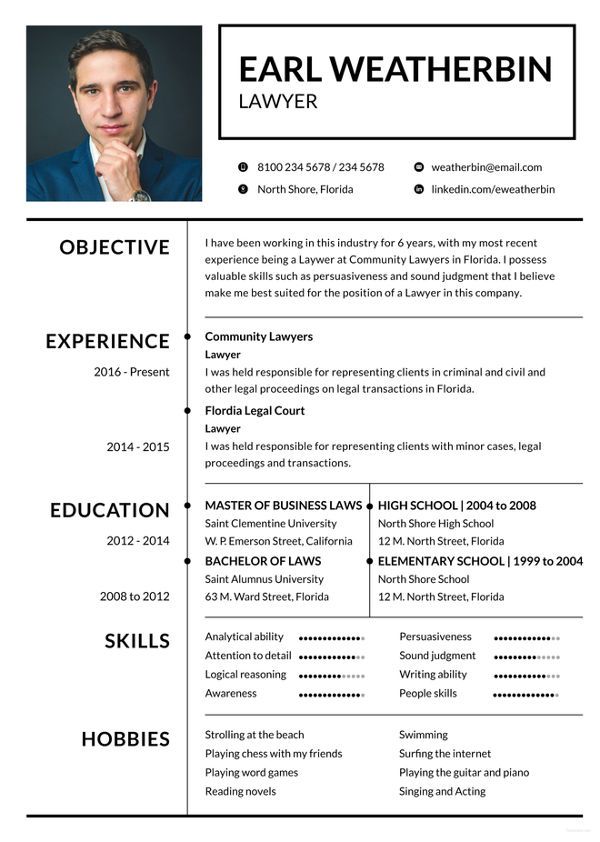 Lawyer Resume Template Sample Lawyer Resume Template Sample