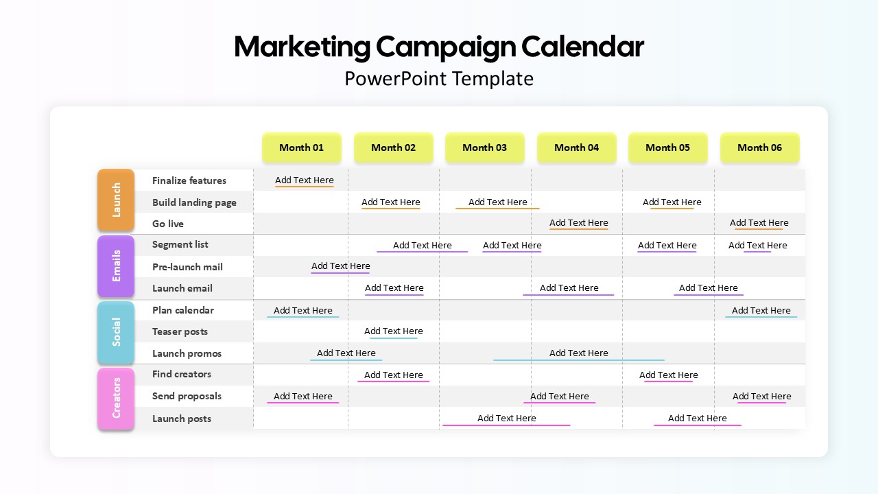 Marketing Calendar Template Marketing Calendar Template