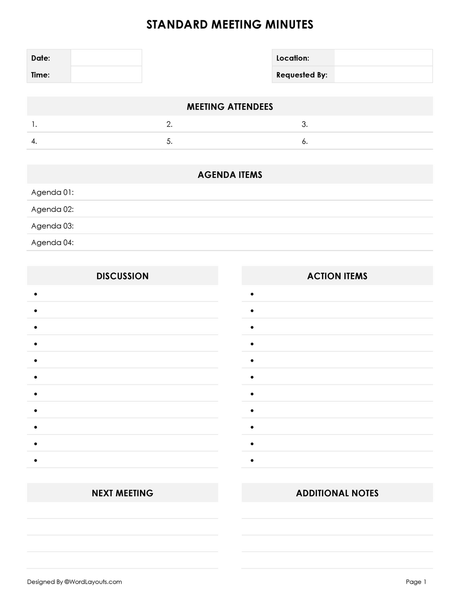 Meeting Summary Template Meeting Summary Template