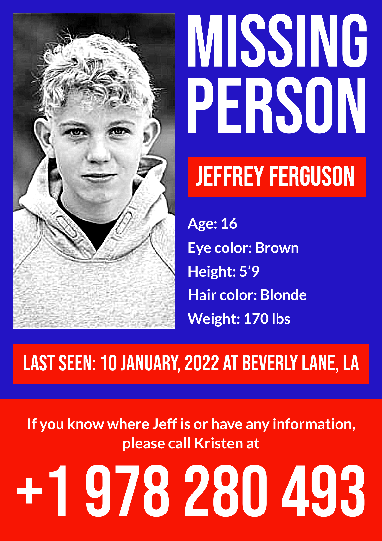 Missing Person Poster Template Sample Missing Person Poster Template Sample