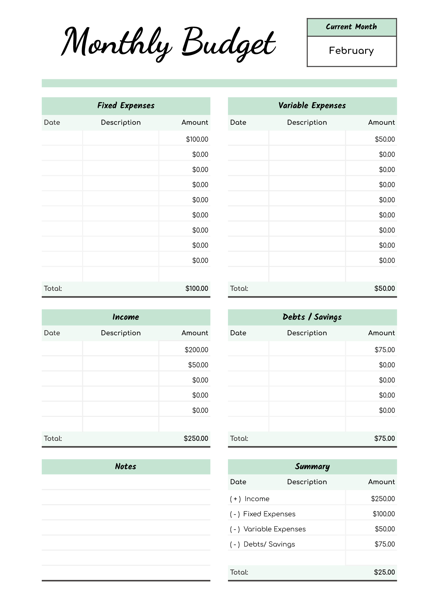 Money Management Worksheet Template Money Management Worksheet Template