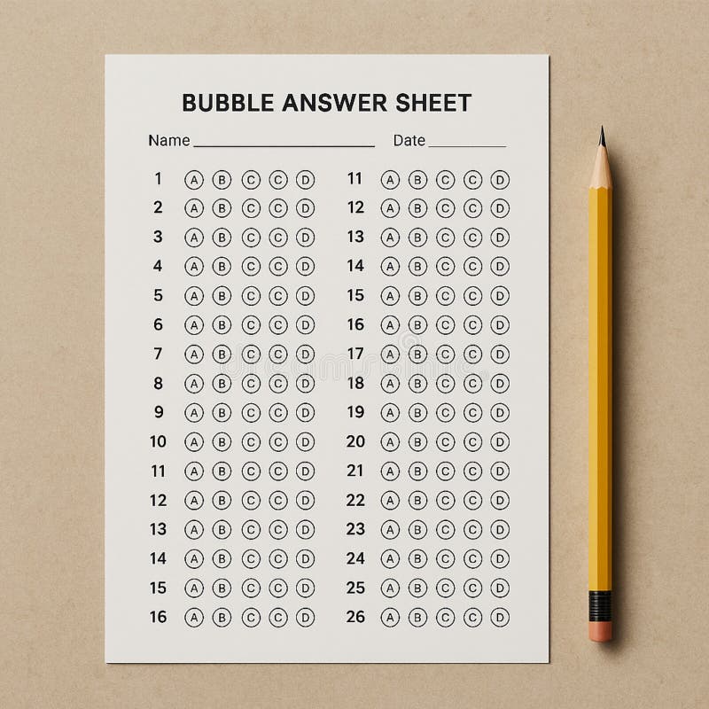 Multiple Choice Test Template