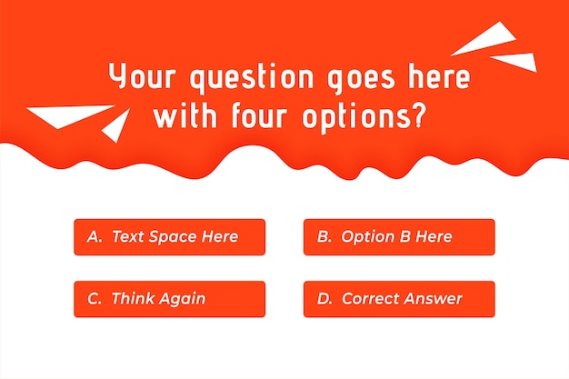 Multiple Choice Test Template
