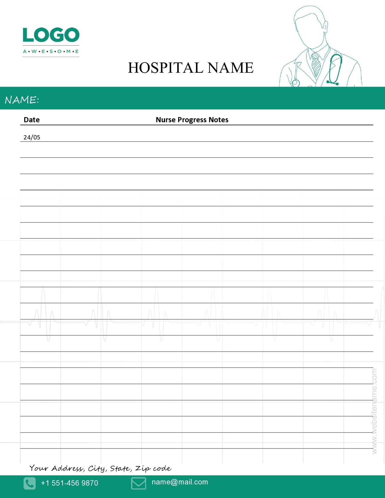 Nursing Notes Template Example Nursing Notes Template Example
