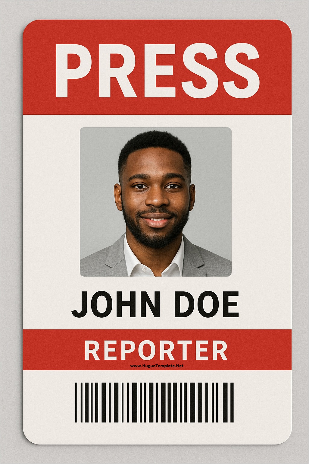 Simple Press Pass Template