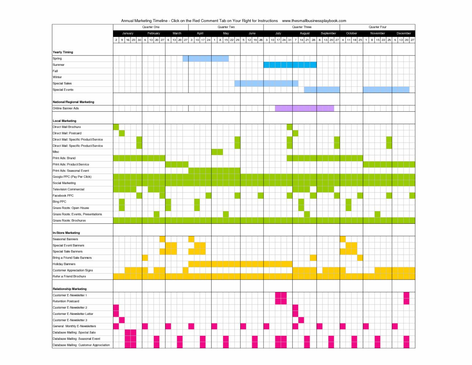 Advertising Timetable Advertising Schedule Template (Word)