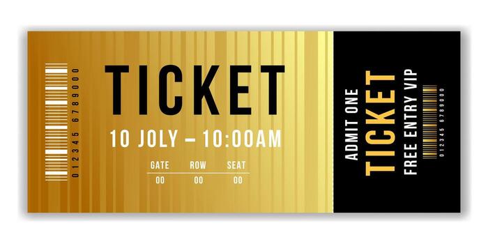 Printable Event Ticket Template Printable Event Ticket Template