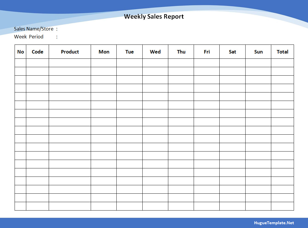 Sales Report Template Sales Report Template