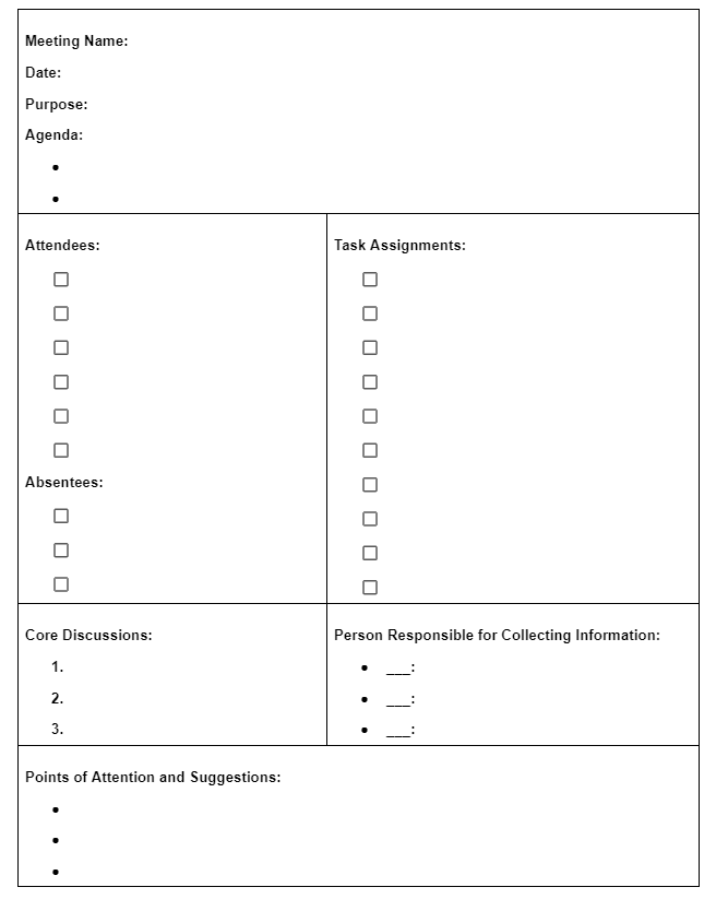 Sample Meeting Summary Template Sample Meeting Summary Template