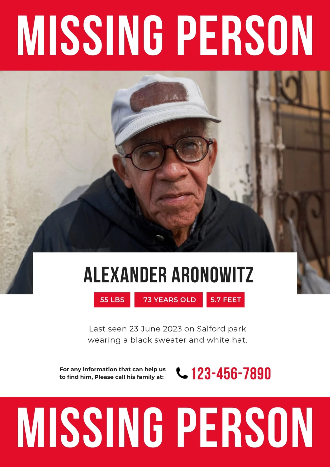 Sample Missing Person Poster Template Sample Missing Person Poster Template