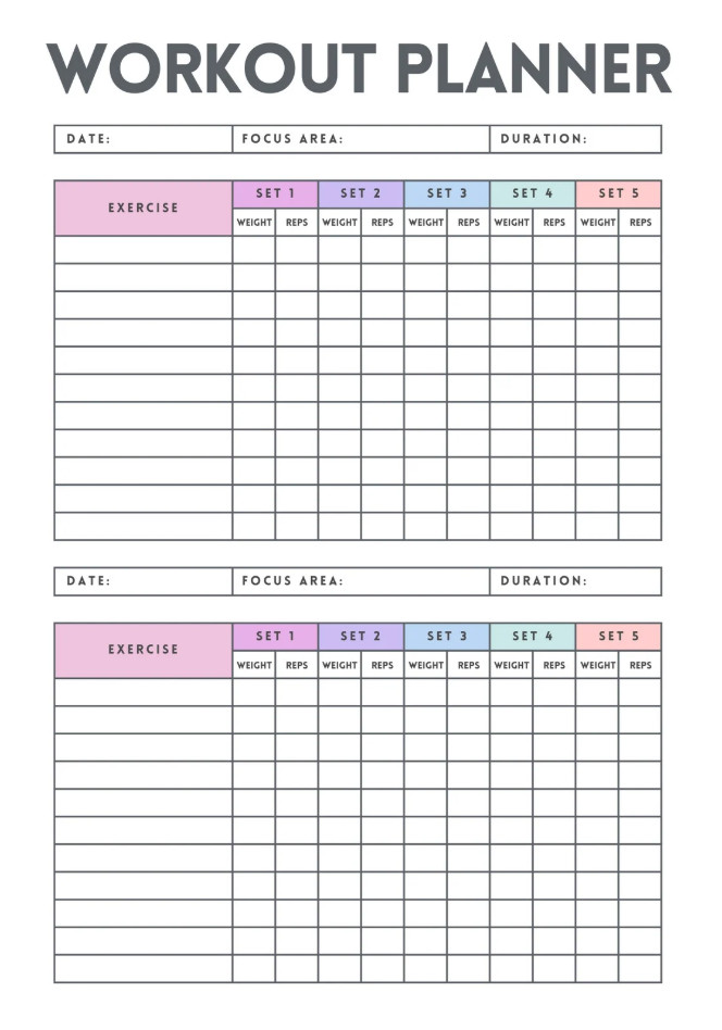 Sample of Workout Schedule Template Sample of Workout Schedule Template
