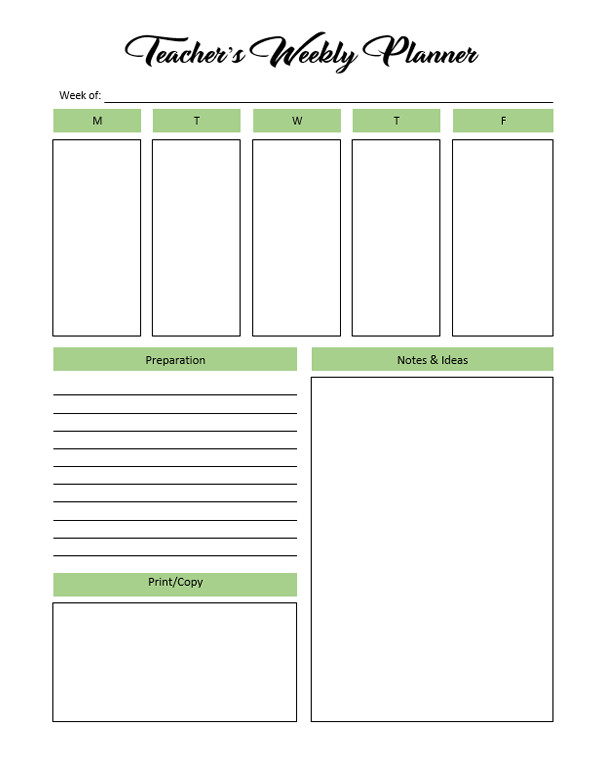 Schedule Template For Teachers Example Schedule Template For Teachers Example