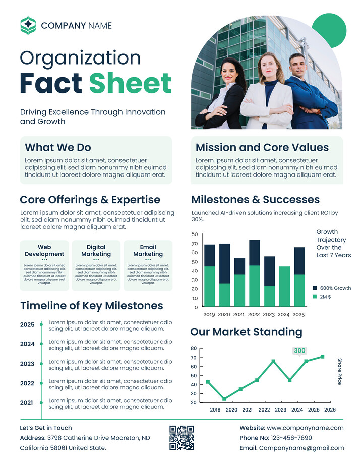 Simple Fact Sheet Template