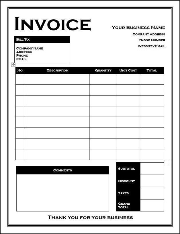 Simple Invoice Template