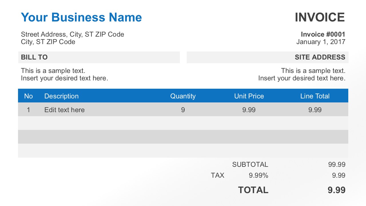 Simple Invoice Template