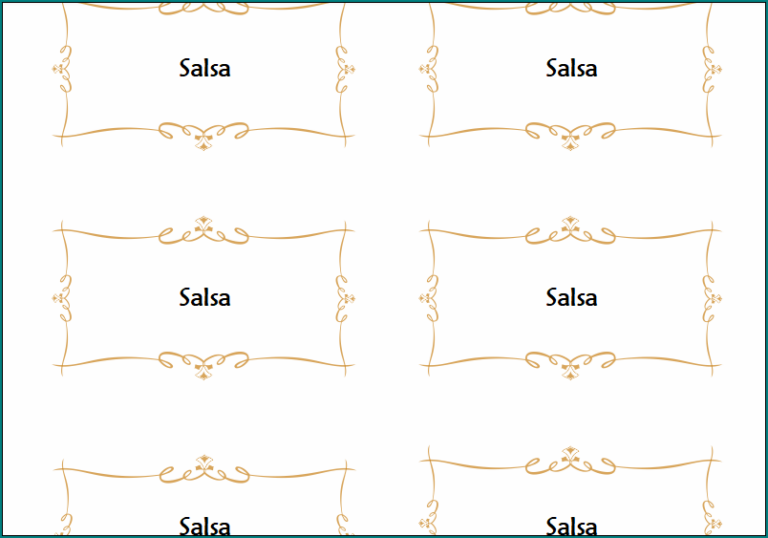 Free Printable Table Card Template