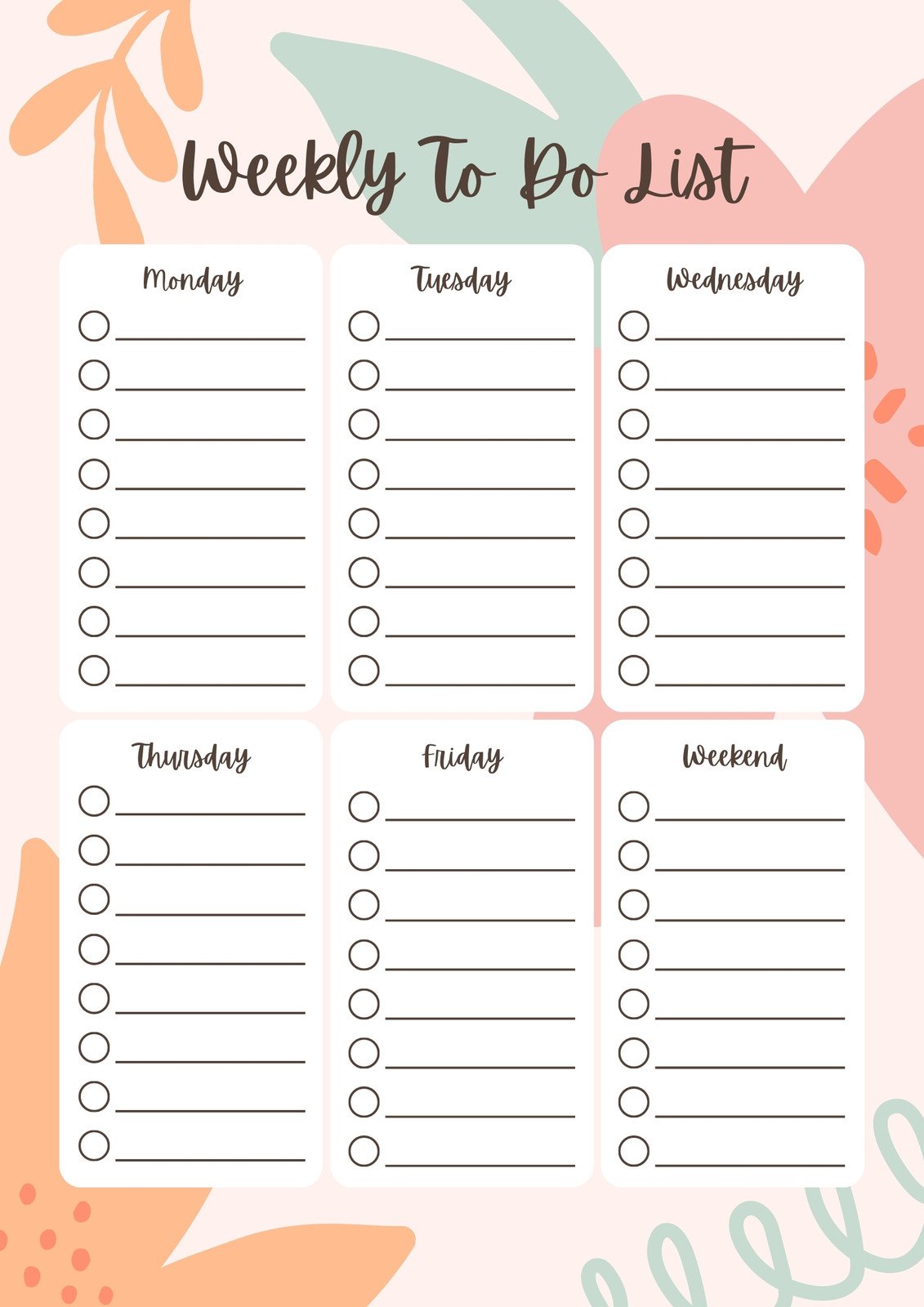 Task List Template