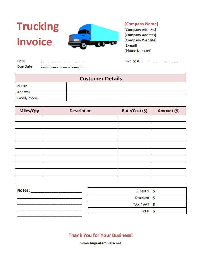 Printable Trucking Invoice Template Printable Coloring Bookmarks Printable Trucking Invoice Template Printable Coloring Bookmarks
